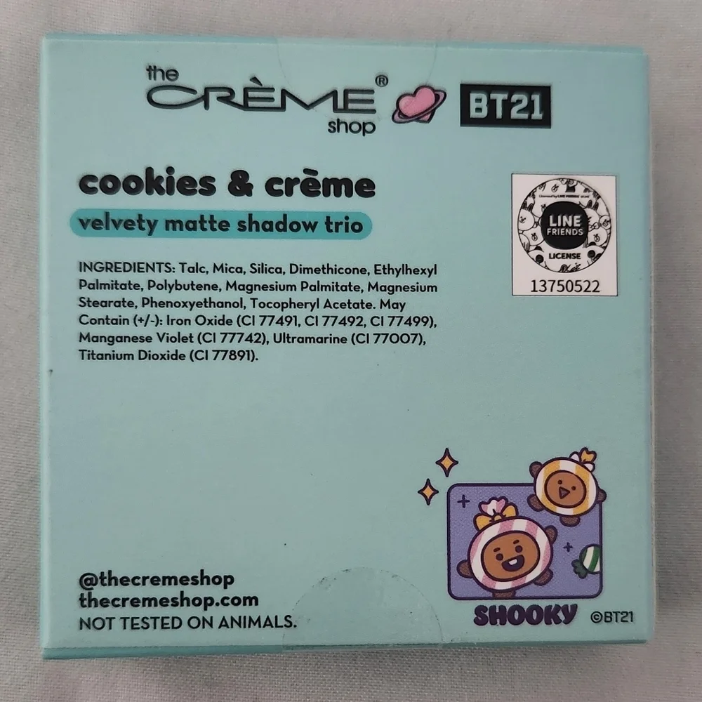 The Crème Shop x BT21 BABY Shooky – Cookies & Crème